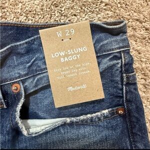 Madewell Low-Slung Boyfriend Jeans - Indigo